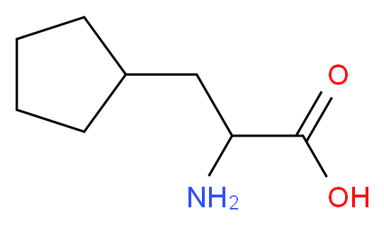 2-amino-3-cyclopentylpropanoic acid_分子结构_CAS_96539-87-6