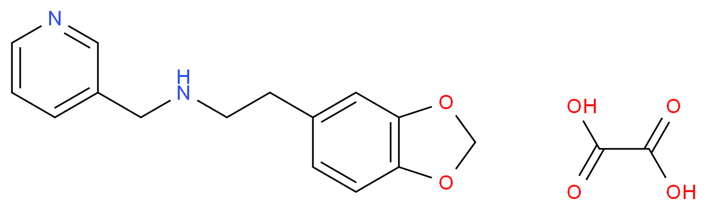 (2-Benzo[1,3]dioxol-5-yl-ethyl)pyridin-3-yl-methylamine oxalate_分子结构_CAS_)