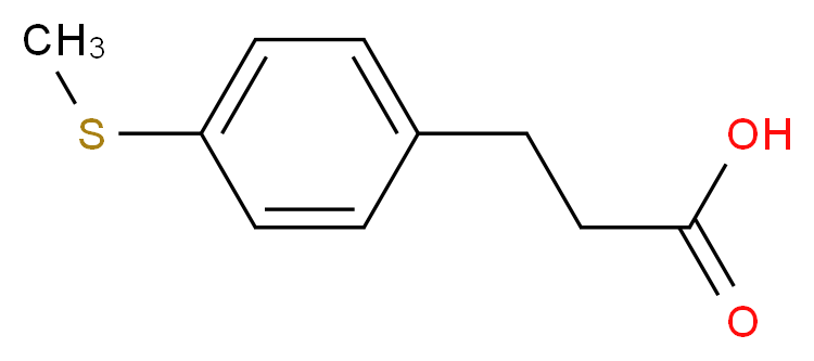 3-[4-(Methylthio)phenyl]propionic acid_分子结构_CAS_138485-81-1)