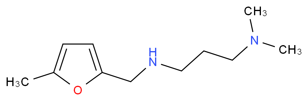 N,N-Dimethyl-N'-(5-methyl-furan-2-ylmethyl)-propane-1,3-diamine_分子结构_CAS_)
