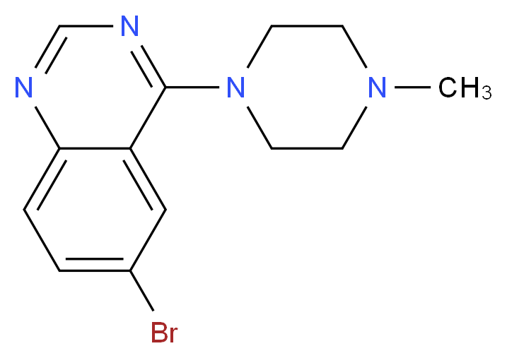 6-bromo-4-(4-methylpiperazin-1-yl)quinazoline_分子结构_CAS_307538-54-1)