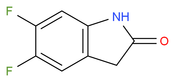 5,6-difluoro-2,3-dihydro-1H-indol-2-one_分子结构_CAS_71294-07-0