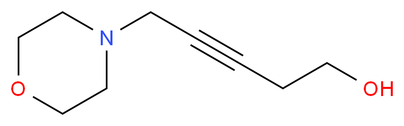 5-(morpholin-4-yl)pent-3-yn-1-ol_分子结构_CAS_550302-86-8