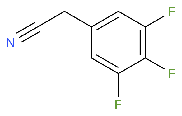 3,4,5-Trifluorophenylacetonitrile_分子结构_CAS_220228-03-5)