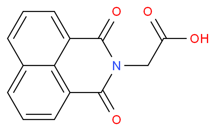 2-{2,4-dioxo-3-azatricyclo[7.3.1.0^{5,13}]trideca-1(13),5,7,9,11-pentaen-3-yl}acetic acid_分子结构_CAS_51411-04-2