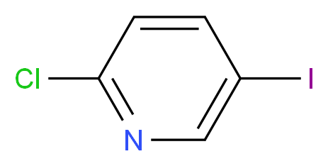 2-chloro-5-iodopyridine_分子结构_CAS_69045-79-0