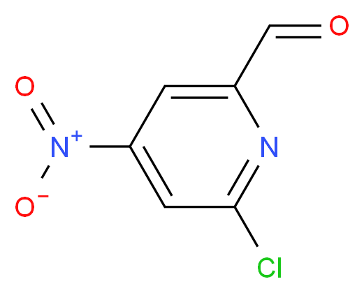 6-chloro-4-nitropyridine-2-carbaldehyde_分子结构_CAS_1060809-75-7