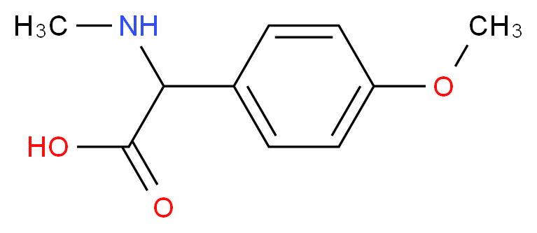 (4-methoxyphenyl)(methylamino)acetic acid_分子结构_CAS_91012-98-5)