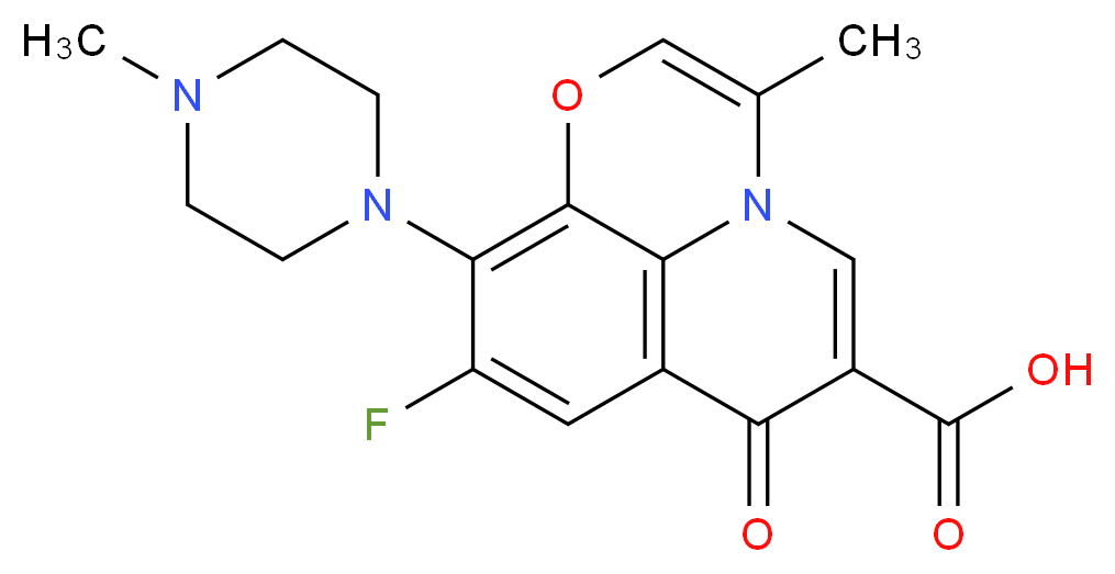 2,3-Dehydro Ofloxacin_分子结构_CAS_115841-55-9)