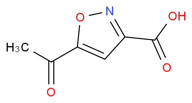 5-acetyl-1,2-oxazole-3-carboxylic acid_分子结构_CAS_145441-17-4