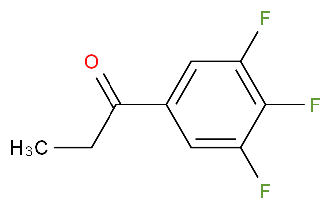 1-(3,4,5-trifluorophenyl)propan-1-one_分子结构_CAS_220227-74-7