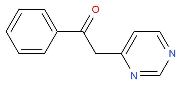 1-phenyl-2-(pyrimidin-4-yl)ethan-1-one_分子结构_CAS_36912-83-1