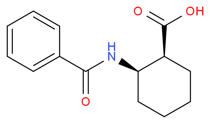 顺-(1R,2S)-(+)-苯甲酰胺环己烷甲酸_分子结构_CAS_26685-82-5)