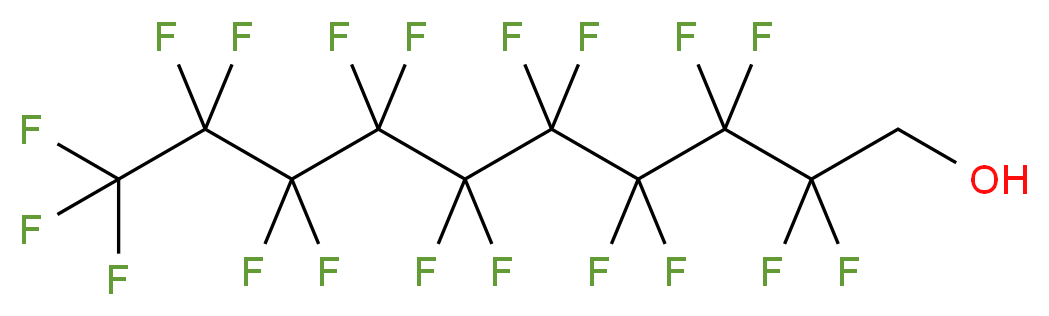 2,2,3,3,4,4,5,5,6,6,7,7,8,8,9,9,10,10,10-nonadecafluorodecan-1-ol_分子结构_CAS_307-37-9