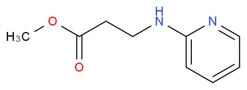 methyl 3-[(pyridin-2-yl)amino]propanoate_分子结构_CAS_55364-85-7