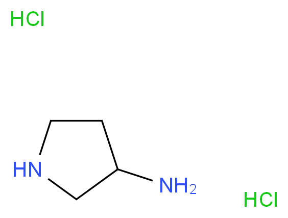 Pyrrolidin-3-amine dihydrochloride_分子结构_CAS_103831-11-4)