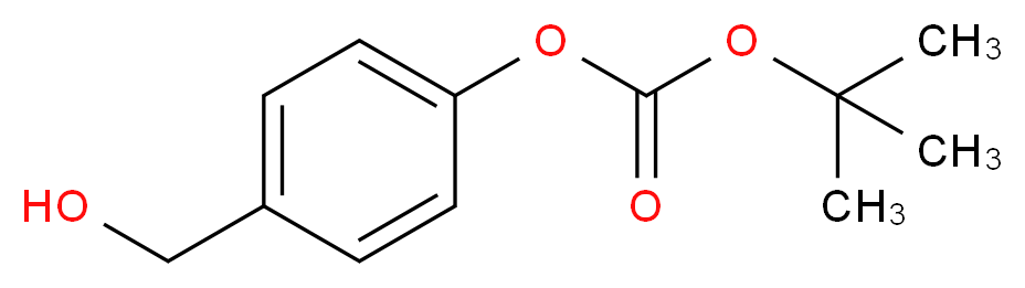 tert-butyl 4-(hydroxymethyl)phenyl carbonate_分子结构_CAS_156281-11-7