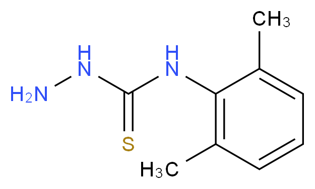 3-amino-1-(2,6-dimethylphenyl)thiourea_分子结构_CAS_71058-35-0