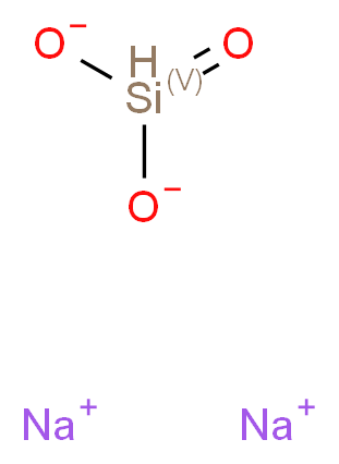 disodium oxo-$l^{5}-silanebis(olate)_分子结构_CAS_1344-09-8