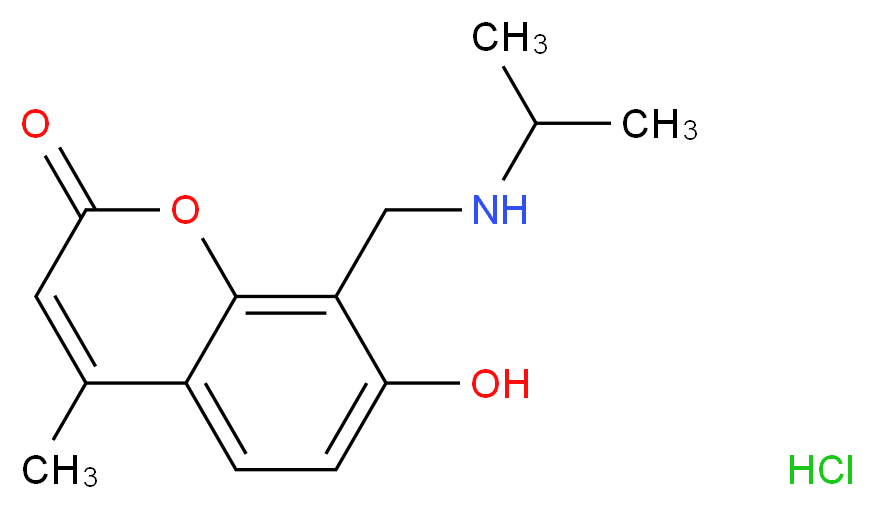 7-hydroxy-8-((isopropylamino)methyl)-4-methyl-2H-chromen-2-one hydrochloride_分子结构_CAS_)