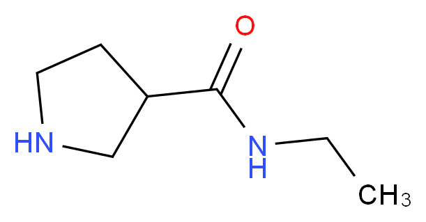 N-ethylpyrrolidine-3-carboxamide_分子结构_CAS_1060817-56-2