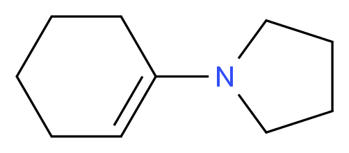 1-吡咯烷-1-环己烯_分子结构_CAS_1125-99-1)