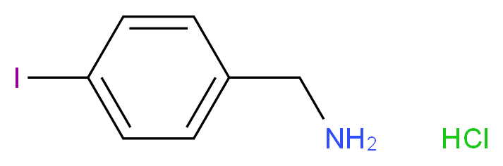 4-Iodobenzylamine hydrochloride_分子结构_CAS_59528-27-7)