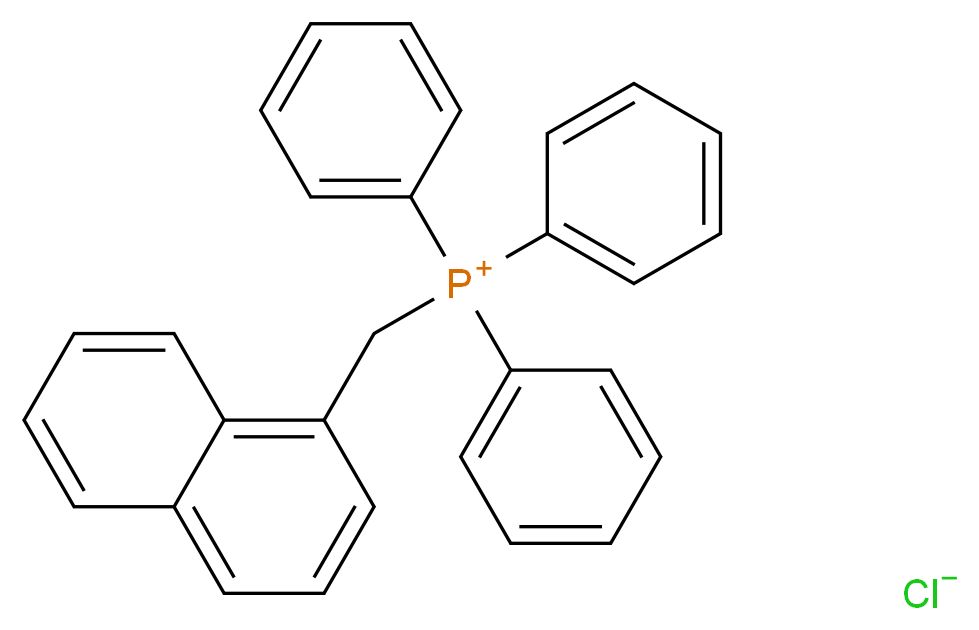 (1-萘甲基)三苯基氯化磷_分子结构_CAS_23277-00-1)