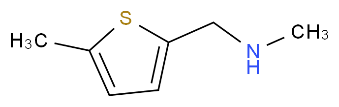 N-methyl-1-(5-methyl-2-thienyl)methanamine_分子结构_CAS_82230-49-7)