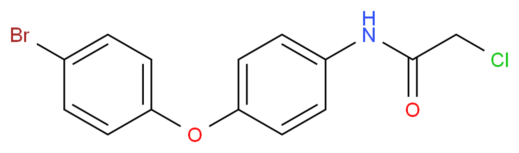 N-[4-(4-bromophenoxy)phenyl]-2-chloroacetamide_分子结构_CAS_36160-96-0