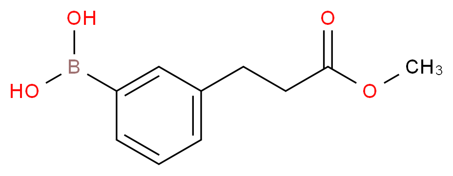 3-(2-Methoxycarbonylethyl)benzeneboronic acid 97%_分子结构_CAS_833472-82-5)