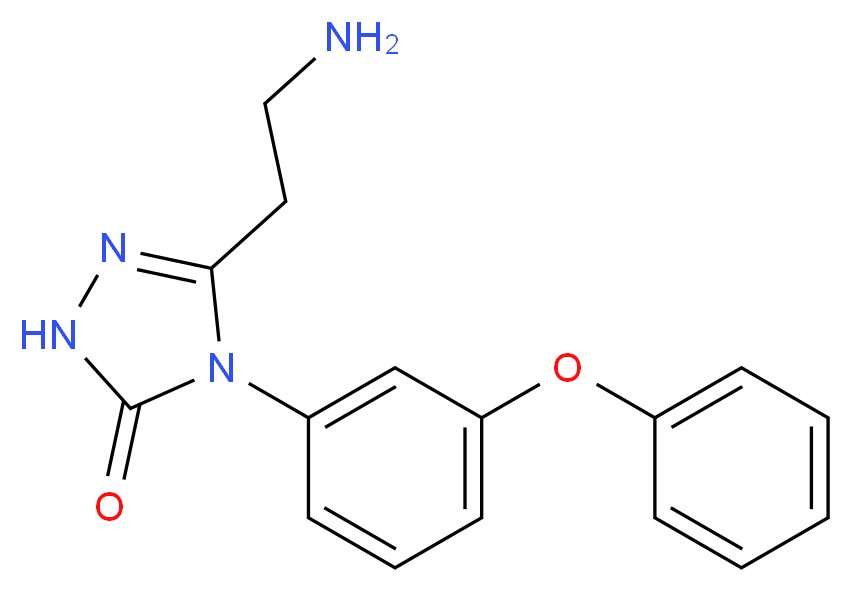 5-(2-aminoethyl)-4-(3-phenoxyphenyl)-2,4-dihydro-3H-1,2,4-triazol-3-one_分子结构_CAS_)