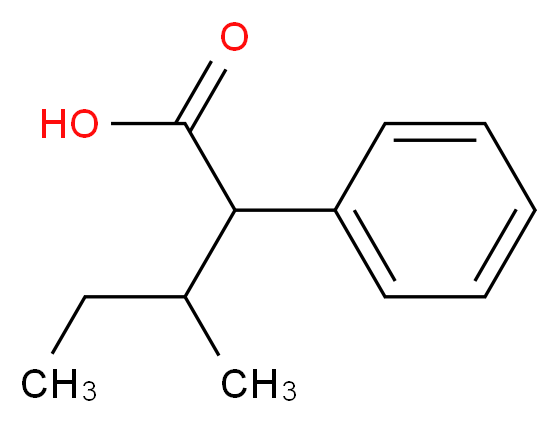 3-methyl-2-phenylpentanoic acid_分子结构_CAS_7782-37-8