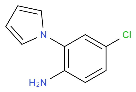 4-chloro-2-(1H-pyrrol-1-yl)aniline_分子结构_CAS_)