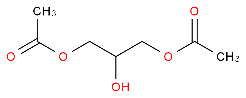 二乙酸甘油酯, 异构体混合物_分子结构_CAS_25395-31-7)