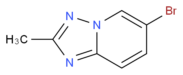 6-bromo-2-methyl-[1,2,4]triazolo[1,5-a]pyridine_分子结构_CAS_7169-95-1