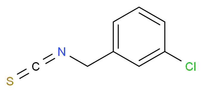 3-Chlorobenzyl isothiocyanate_分子结构_CAS_3694-58-4)