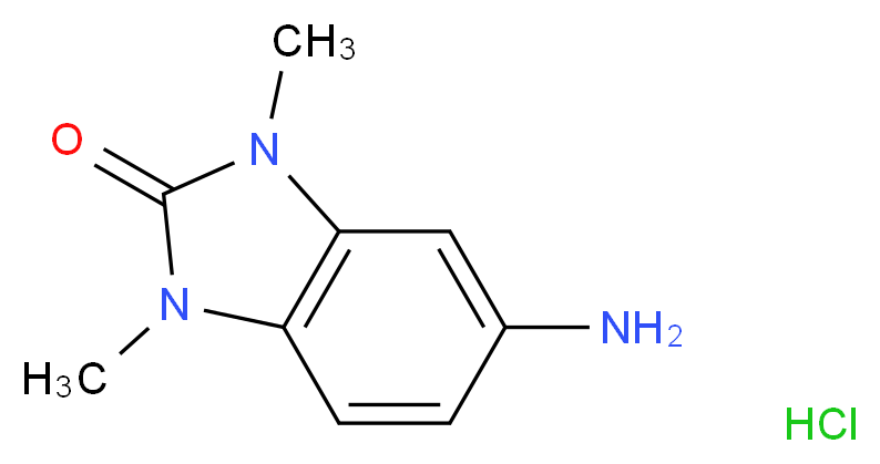 5-amino-1,3-dimethyl-1H-benzo[d]imidazol-2(3H)-one hydrochloride_分子结构_CAS_)