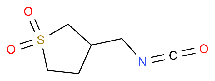 3-(isocyanatomethyl)-1λ<sup>6</sup>-thiolane-1,1-dione_分子结构_CAS_28800-41-1