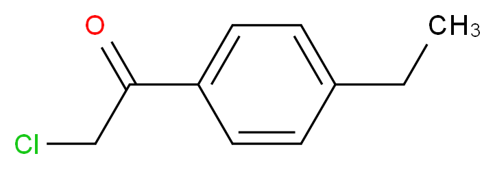 2-chloro-1-(4-ethylphenyl)ethan-1-one_分子结构_CAS_50690-09-0