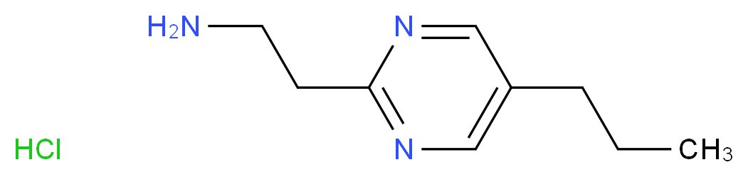 2-(5-propylpyrimidin-2-yl)ethan-1-amine hydrochloride_分子结构_CAS_1196146-73-2