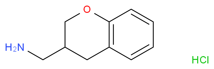 1-(3,4-dihydro-2H-chromen-3-yl)methanamine hydrochloride_分子结构_CAS_113771-75-8)