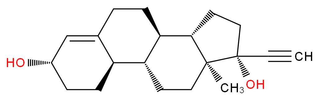 Etynodiol_分子结构_CAS_1231-93-2)