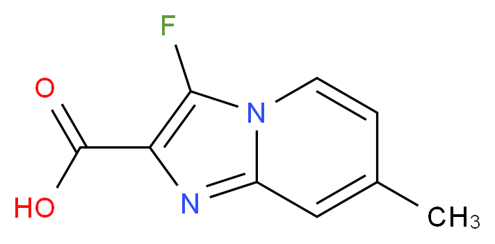 3-fluoro-7-methylimidazo[1,2-a]pyridine-2-carboxylic acid_分子结构_CAS_696632-07-2