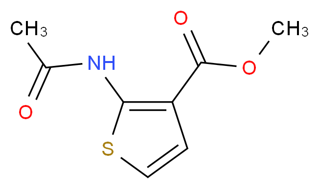 Methyl 2-(acetylamino)-3-thiophenecarboxylate_分子结构_CAS_22288-81-9)