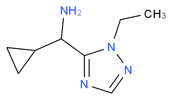 1-cyclopropyl-1-(1-ethyl-1H-1,2,4-triazol-5-yl)methanamine_分子结构_CAS_1060817-20-0)