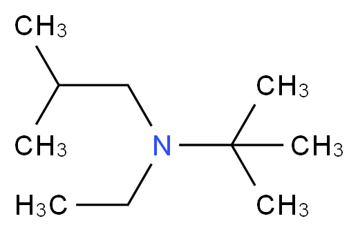 tert-butyl(ethyl)(2-methylpropyl)amine_分子结构_CAS_244191-68-2