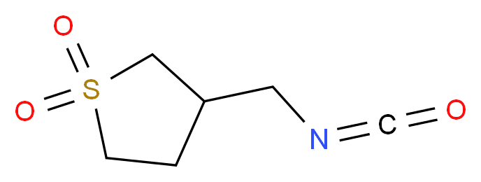 3-(Isocyanatomethyl)tetrahydrothiophene 1,1-dioxide_分子结构_CAS_28800-41-1)