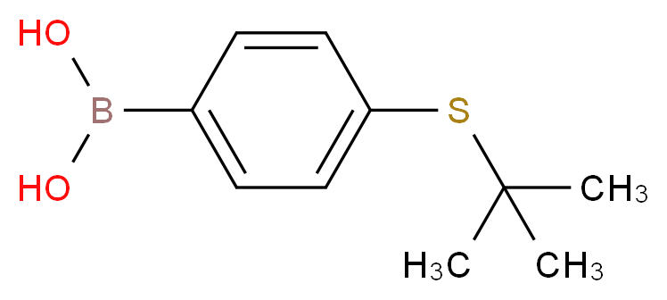 [4-(tert-butylsulfanyl)phenyl]boronic acid_分子结构_CAS_820972-68-7