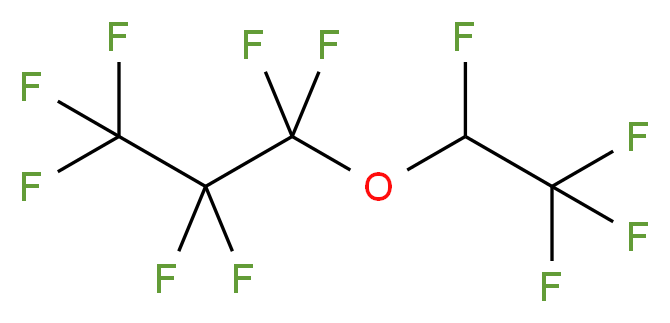 1,1,1,2,2,3,3-heptafluoro-3-(1,2,2,2-tetrafluoroethoxy)propane_分子结构_CAS_3330-15-2